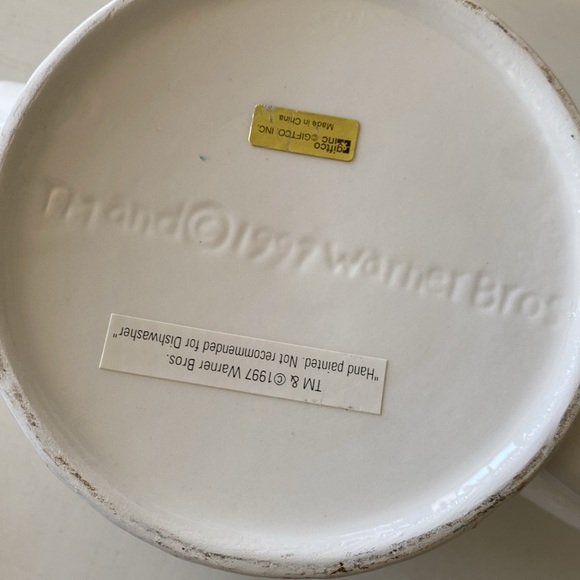 Warner Bros. 90’s Tweety Bird Ceramic Teapot Collectible - Vintage - Picture 7 of 11